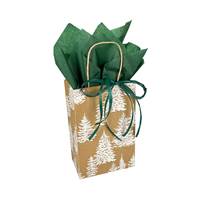Blanketed Branches Paper Shopping Bags (Pup - Mini Pack) 