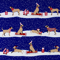 Brown Lab Holiday Gift Wrap Paper
