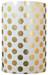 Gold/White Large Dots Gift Wrap Paper