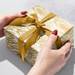 Golden Wood Grain Gift Wrap Paper - B592