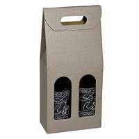 Grigio Wine Bottle Carrier (2 Bottle) Wine Packaging, Wine Bottle Carriers, Wine Bottle Packaging, Wine Bottle Boxes, Grigio Wine Bottle Carrier, Gray Wine Bottle Box