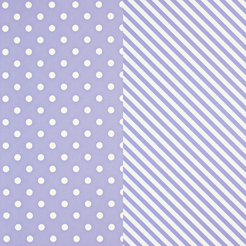 Lavender Dot & Stripe Gift Wrap Paper