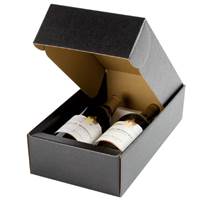 Nero Wine Bottle Box (2 Bottle) Nero Wine Bottle Carrier, Wine Packaging