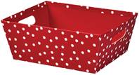 Red & White Dots Market Tray (Large)