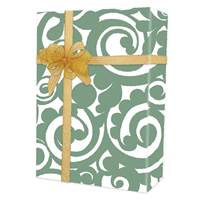 Sage Scroll Gift Wrap Wholesale Gift Wrap Paper, Everyday Gift Wrap, Feminine Gift Wrap, Floral Gift Wrap