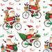 Santa Bicycle Tissue Paper - BXPT738