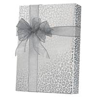 Silver Cheetah Gift Wrap Wholesale Gift Wrap Paper, Everyday Gift Wrap, Feminine Gift Wrap, Floral Gift Wrap