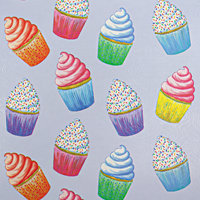 Sketchy Cupcakes Gift Wrap Paper Sullivan Gift Wrap Paper