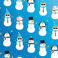 Snowman Party Gift Wrap Paper Wholesale gift wrap paper, Jillson & Roberts gift wrap, Christmas gift wrap, Winter gift wrap, Holiday gift wrap, Hanukkah gift wrap