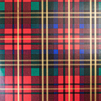Traditional Red Plaid Gift Wrap Paper