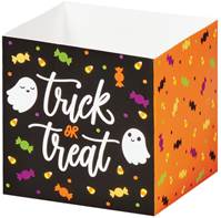 Trick or Treat Square Party Favor Box Square Party Favor Box