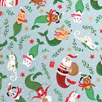 Undersea Holiday Gift Wrap Paper