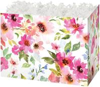 Watercolor Bouquet Gift Basket Boxes