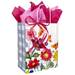 Watercolor Garden Paper Shopping Bags (Cub - Full Case) - GARDEN-C
