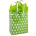 White Dots Frosted Shopping Bags (Cub) - DOTS-C