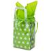 White Dots Frosted Shopping Bags (Pup) - DOTS-P