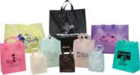 Frosted Tint Shopping Bags - 5" x 3" x 6"  