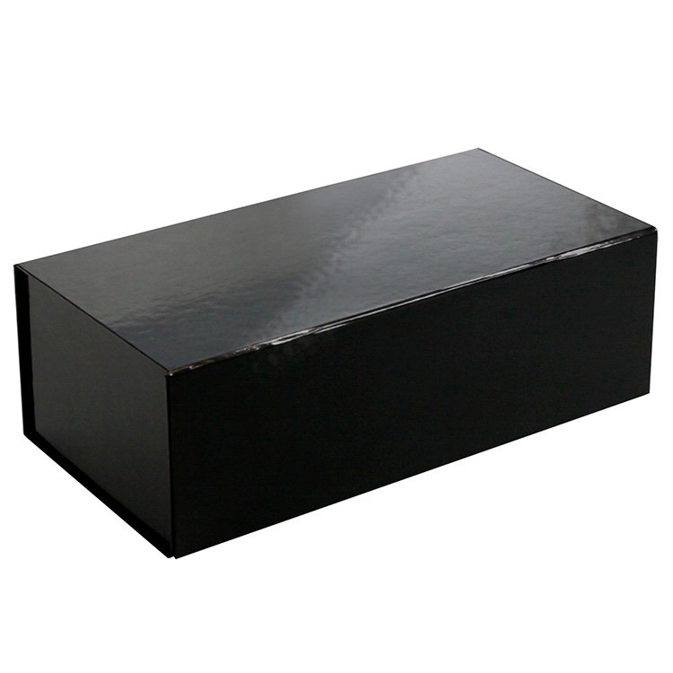 Black Gloss Magnetic Box 13x6-1/2x4-1/4 | 10/Case Wholesale