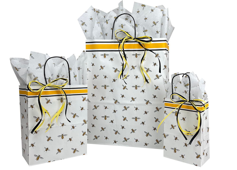 Bees Paper Shopping Bags
