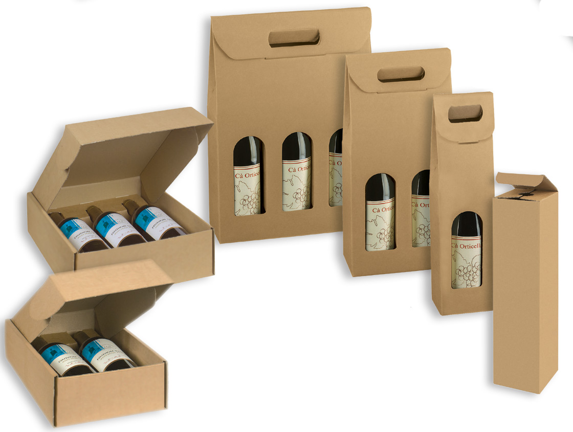 Natural Kraft Wine Packaging