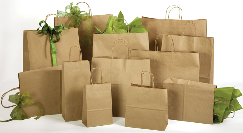 Natural Kraft Shopping Bags  