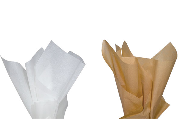 White & Kraft Tissue Paper - Made in USA