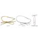 Metallic Gold Stretch Cord Loops - 60122-035-12M