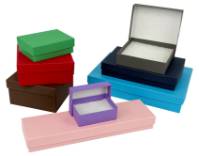#18 Kraft Tint Jewelry Box (Colors) wholesale jewelry boxes, jewelry boxes wholesale, colored kraft jewelry box, cotton filled jewelry box, bulk jewelry boxes