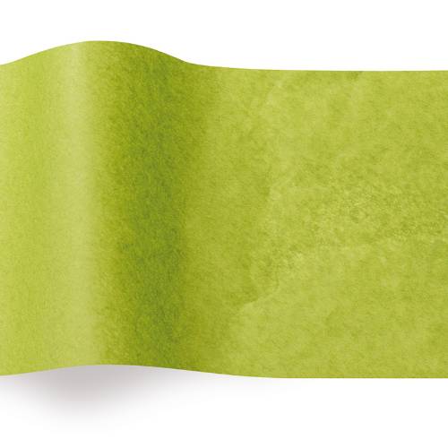 Aloe Tissue Paper — Bright vivid chartreuse/lime green tissue paper sheet, smooth finish