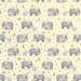 Baby Elephants Gift Wrap Paper — gentle baby elephants pattern for baby gifts