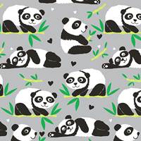 Baby Panda Gift Wrap Paper