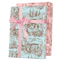 Baby Toile Reversible Gift Wrap