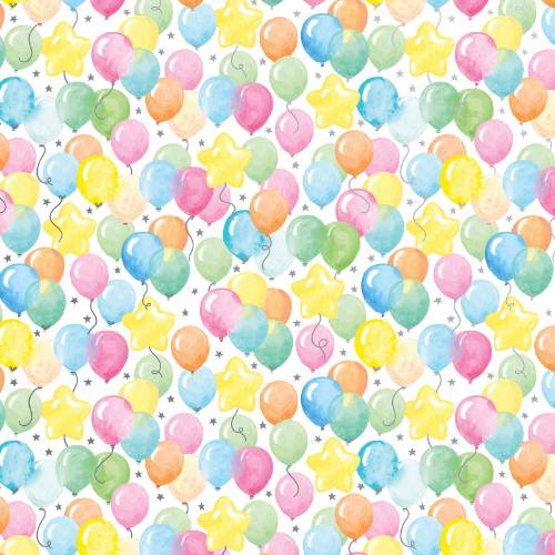 Balloon Bonanza Gift Wrap Paper — colorful balloon bonanza birthday party wrapping paper
