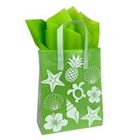 Beach Collection Frosted Shopping Bags - (Cub) 