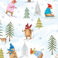 Bearly Winter Gift Wrap Paper