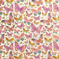 Beautiful Butterflies Gift Wrap Paper Wholesale gift wrap paper, Jillson & Roberts gift wrap, All occasion gift wrap, Everyday gift wrap, Floral gift wrap