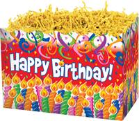 Birthday Candles Gift Basket Boxes
