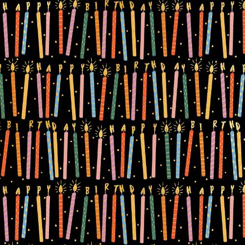Birthday Candles Gift Wrap Paper — colorful birthday candles birthday party wrapping paper