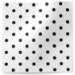 Black Dots on White Printed Tissue Paper — Bold evenly spaced black polka dots on clean white background
