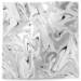 Black Marble printed tissue paper with black, gray, and white marbled swirls on a white background