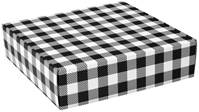 Black & White Plaid Mailing Box Decorative Mailing Box