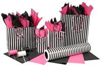 Black & White Stripes Paper Shopping Bags