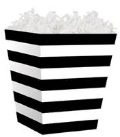 Black and White Stripes Sweet Treat Box