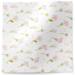 Blooming Field printed tissue paper with pink wildflowers and green stems on a white background