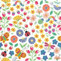 Blooms & Bugs Gift Wrap Paper — Blooms & Bugs everyday wrapping paper design