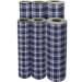 Blue Plaid Gift Wrap Paper - B484