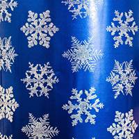 Blue Snowflake Gift Wrap Paper