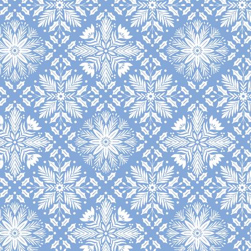 Blue Snowflakes Gift Wrap Paper — Blue Snowflakes Christmas gift wrap pattern