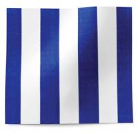 Blue & White Stripe Printed Tissue Paper — Bold navy blue and white vertical stripes