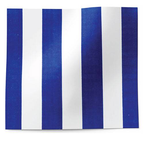 Blue & White Stripe Printed Tissue Paper — Bold navy blue and white vertical stripes
